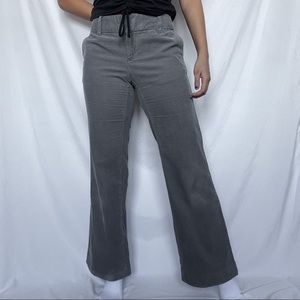 Gray Corduroy Flare Bootcut Pants